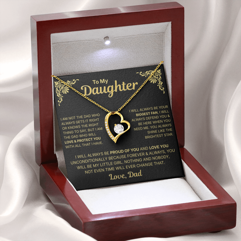 You will Be My Little Girl - Necklace For Daughter From Dad.