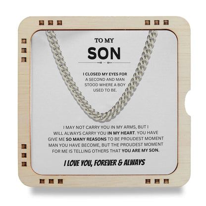 To My Son, You Made Me Proud - Cuban Chain Regular price