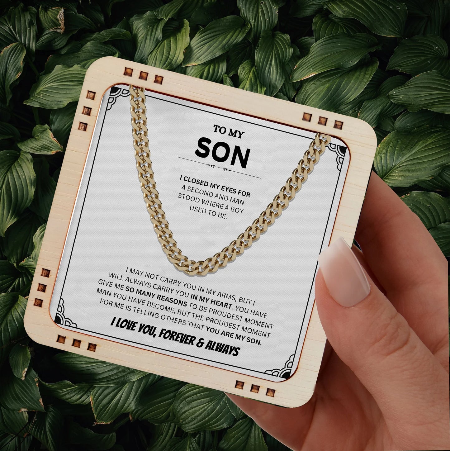 To My Son, You Made Me Proud - Cuban Chain Regular price
