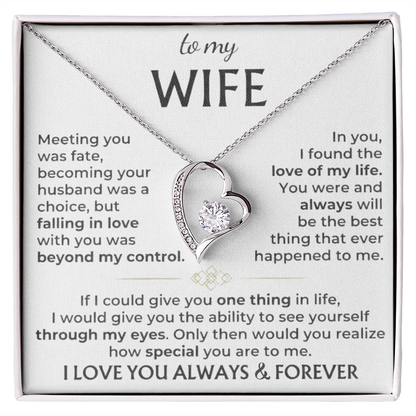 To My Wife – Love of My Life Necklace