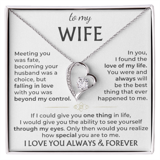 To My Wife – Love of My Life Necklace