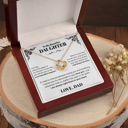 Always in Your Heart  - Necklace For Daughter From Dad