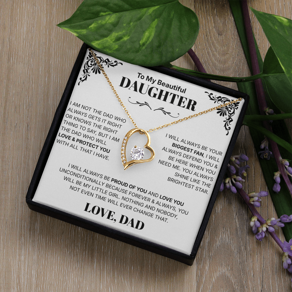 To My Daughter - Necklace For Daughter From Dad.