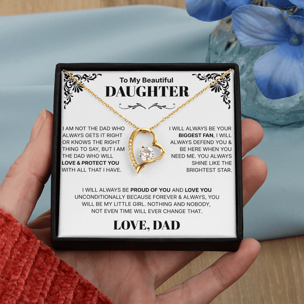 To My Daughter - Necklace For Daughter From Dad.
