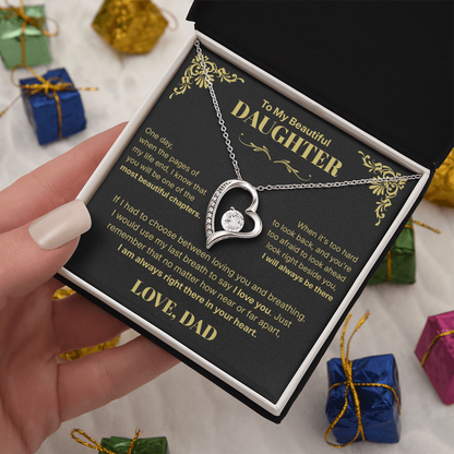 Always in Your Heart  - Necklace For Daughter From Dad.