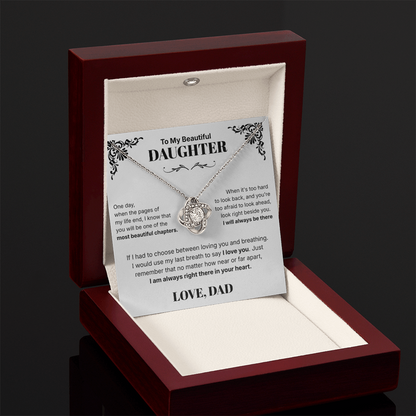 Always in Your Heart  - Necklace For Daughter From Dad