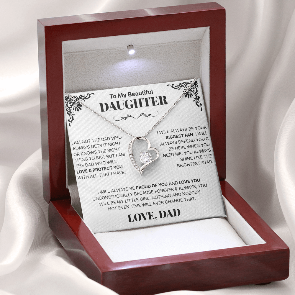 To My Daughter - Necklace For Daughter From Dad.