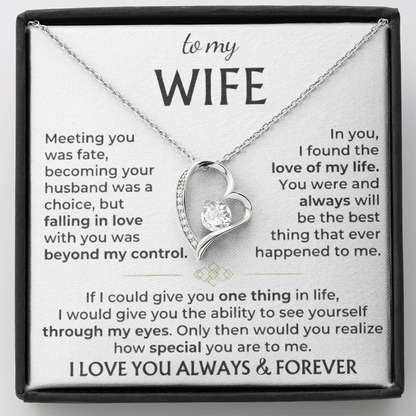 To My Wife – Love of My Life Necklace